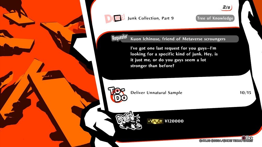 Persona 5 Strikers repeatable requests