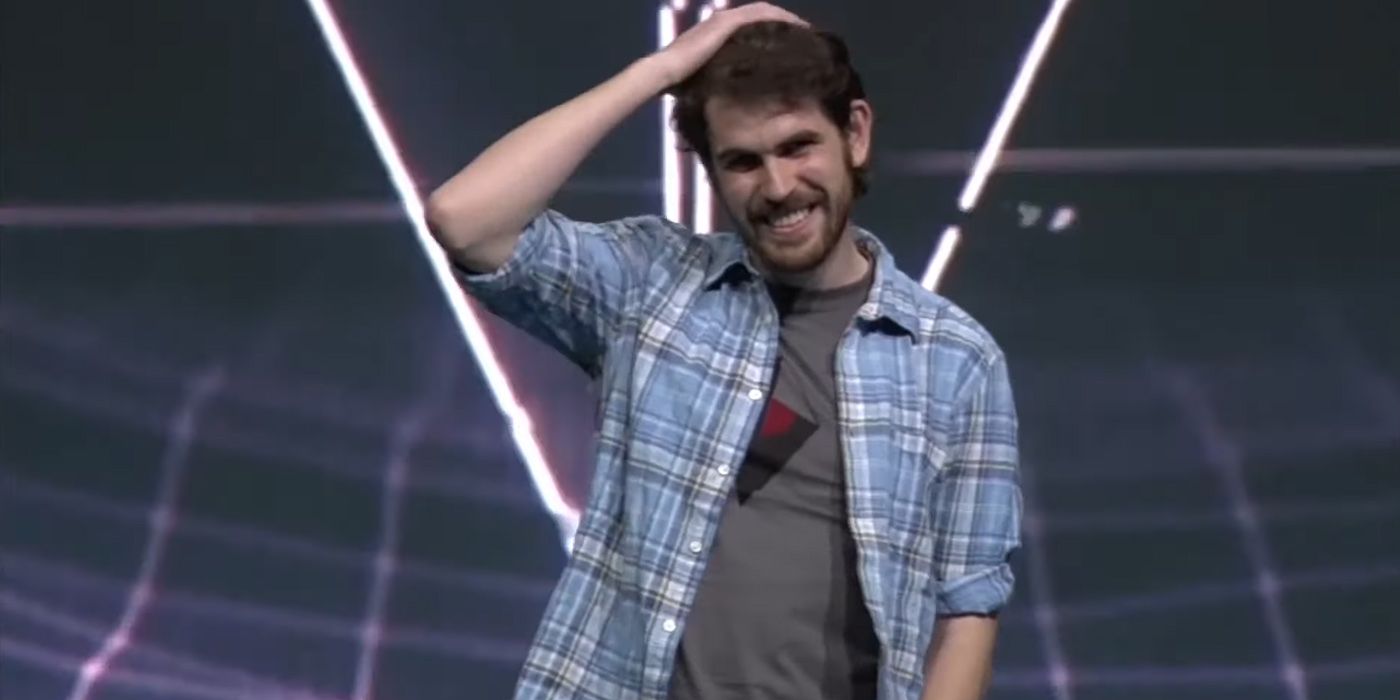 No Man's Sky: Sean Murray Looking Nervous On Stage