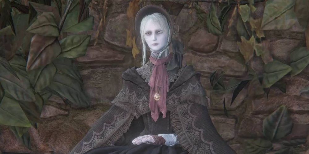 The Plain Doll sitting motionless in Bloodborne
