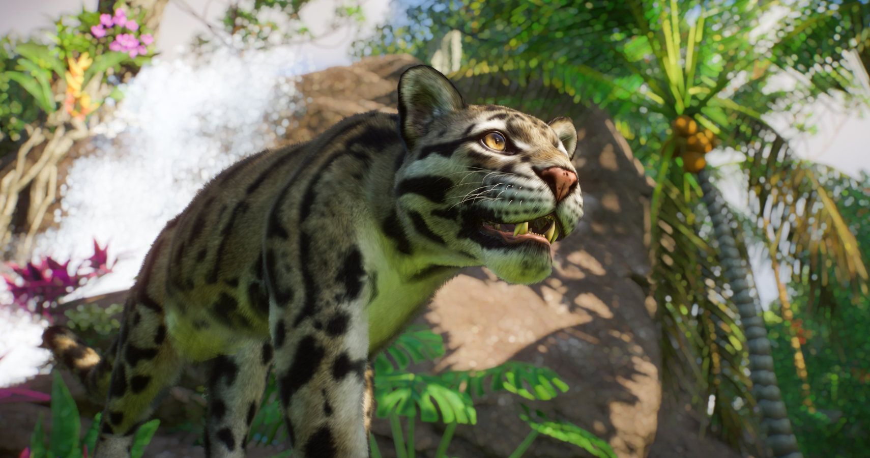 A clouded leopard from the upcoming southeast asia dlc pack for planet zoo.