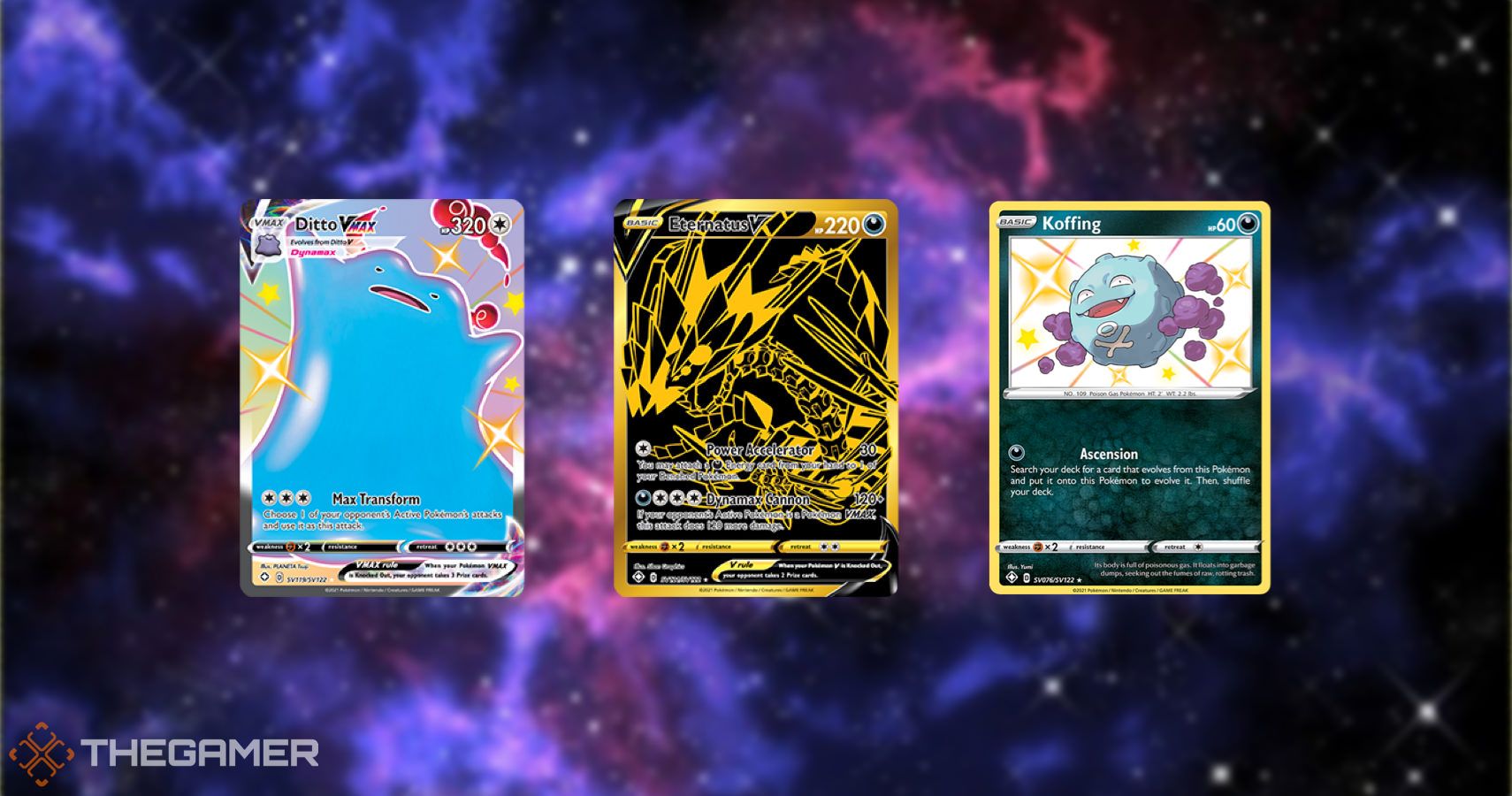 Shiny Pokémon and Rare Secret Cards from Pokémon TCG: Hidden Fates