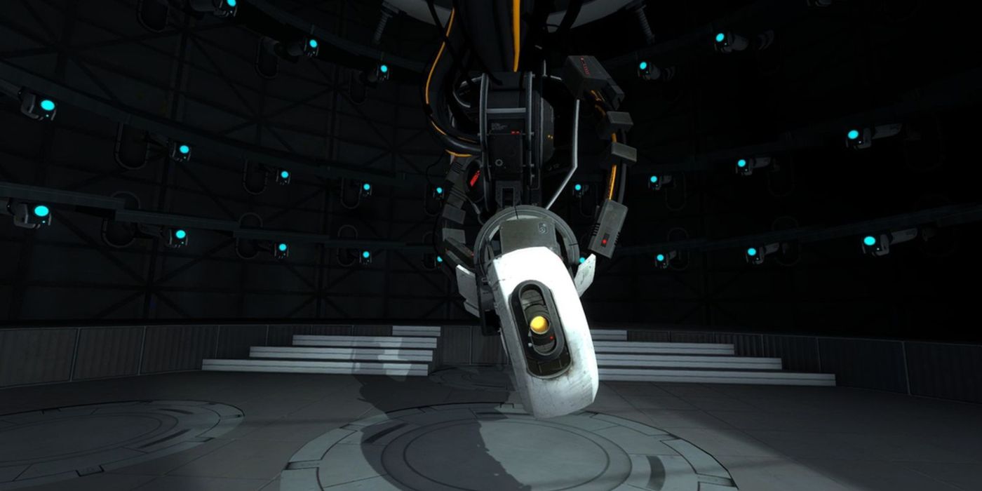 Portal 2 Screenshot GlaDOS In Dark Room