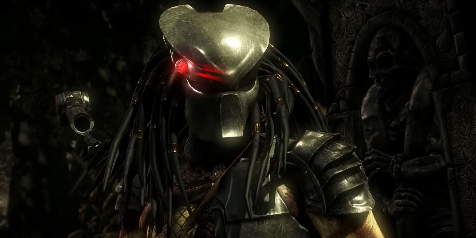 Predator Aiming His Plasmacaster - Mortal Kombat X