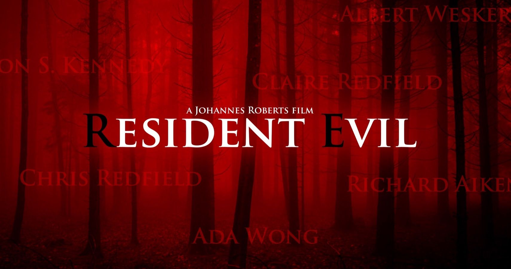 Sony's Resident Evil reboot movie poster shows the character's names, from Ada Wong to Chris Redfield