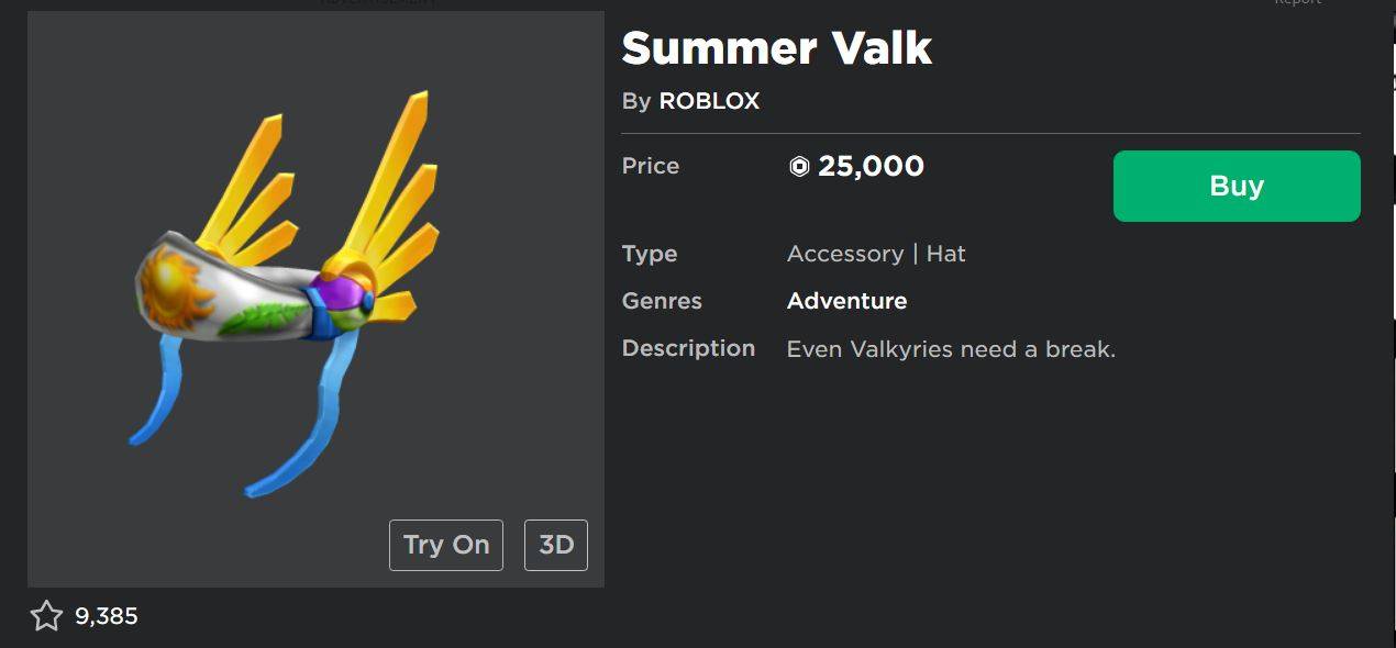 Roblox 10 Most Expensive Catalog Items - roblox valkyrie hat