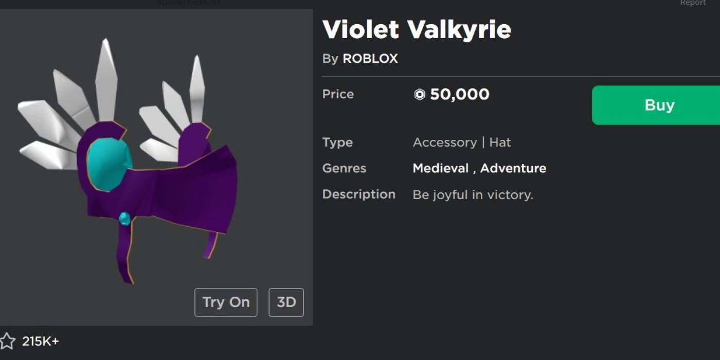 Roblox 10 Most Expensive Catalog Items - violet eye roblox
