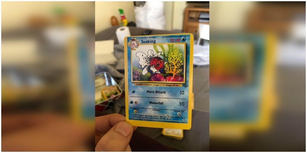 Miscut Seaking Error Pokémon Card TCG