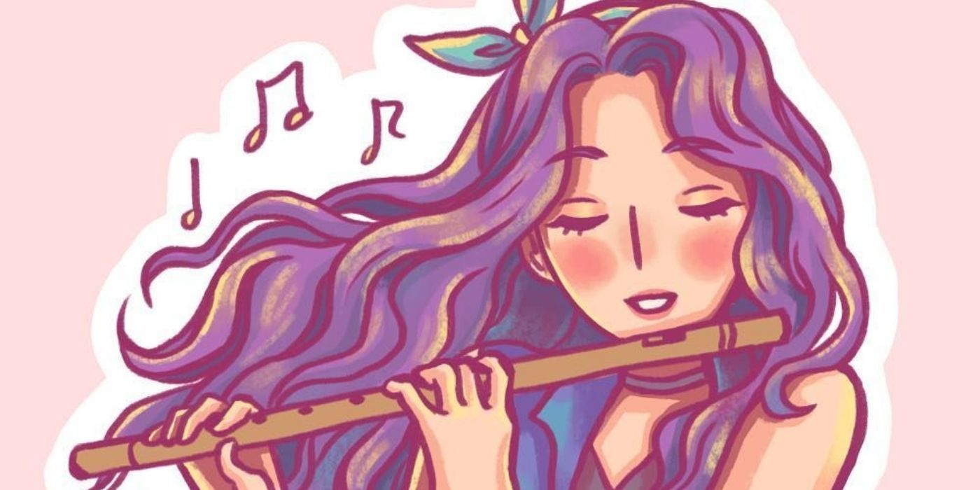 Stardew Valley Abigail Playing The Flute via @habbitual on Instagram