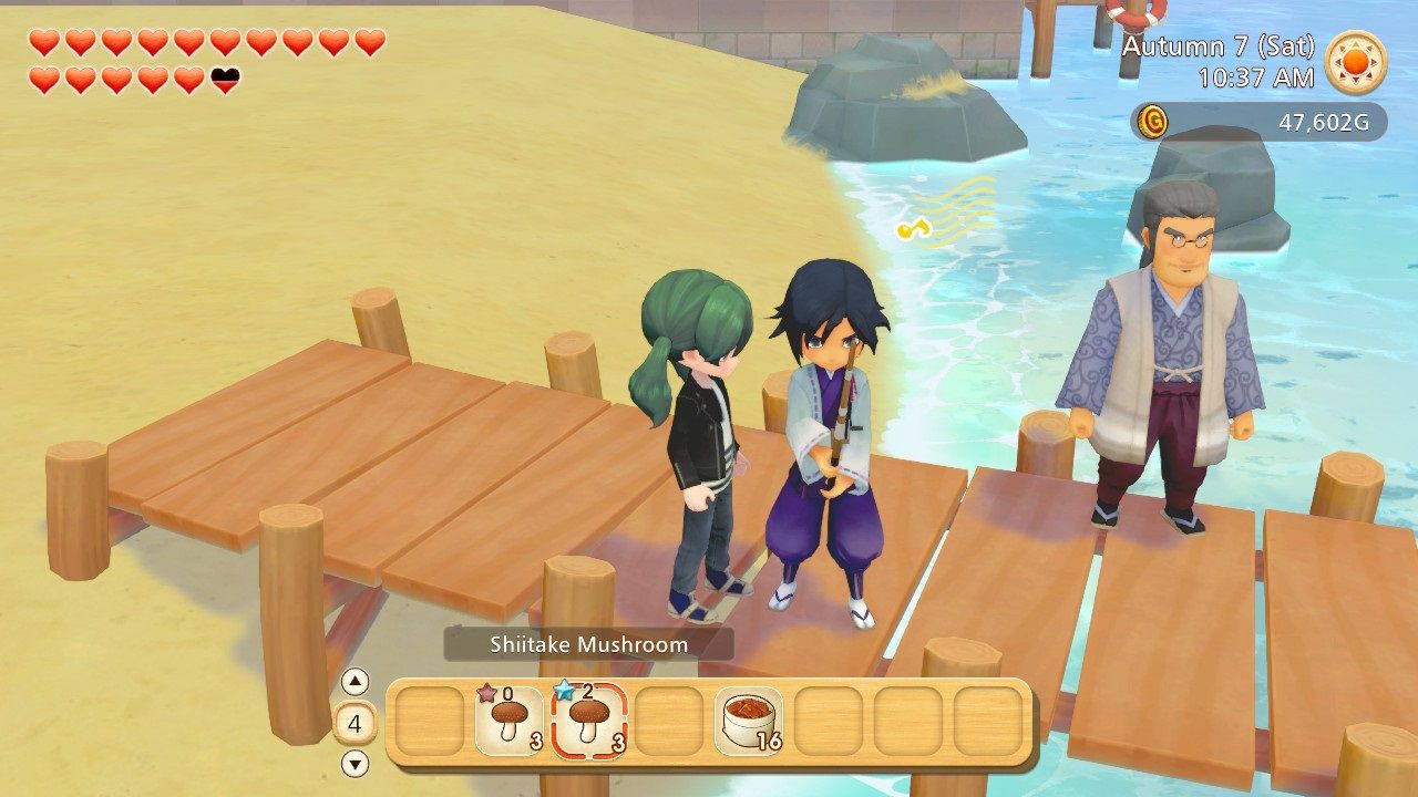 Story of Seasons Pioneers of Olive Town Iori at the dock