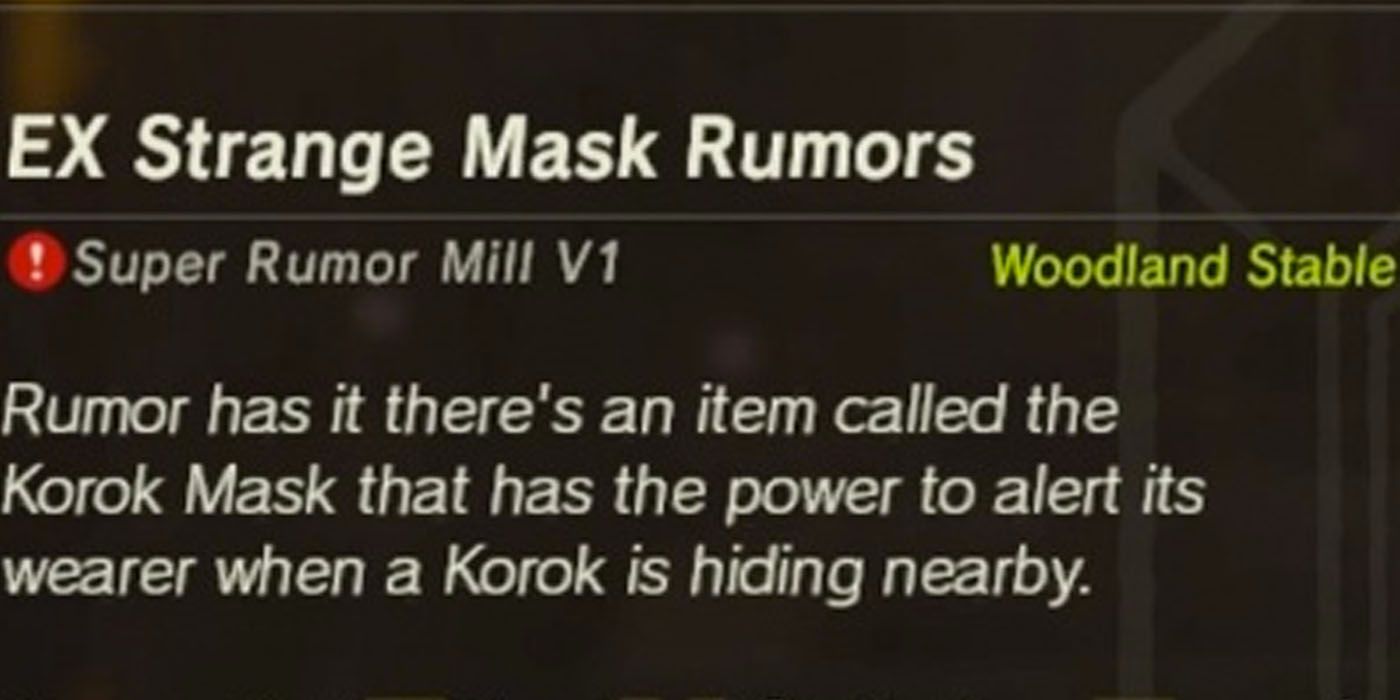 Strange Mask Rumors