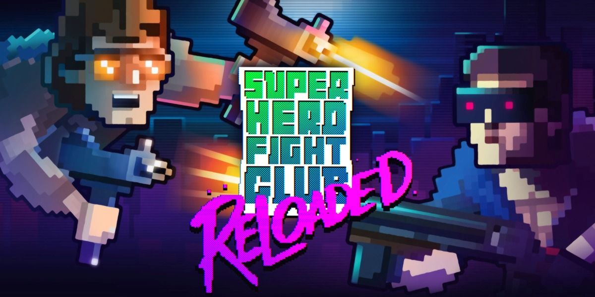 The opening screen of Super Hero Fight Club Reloaded