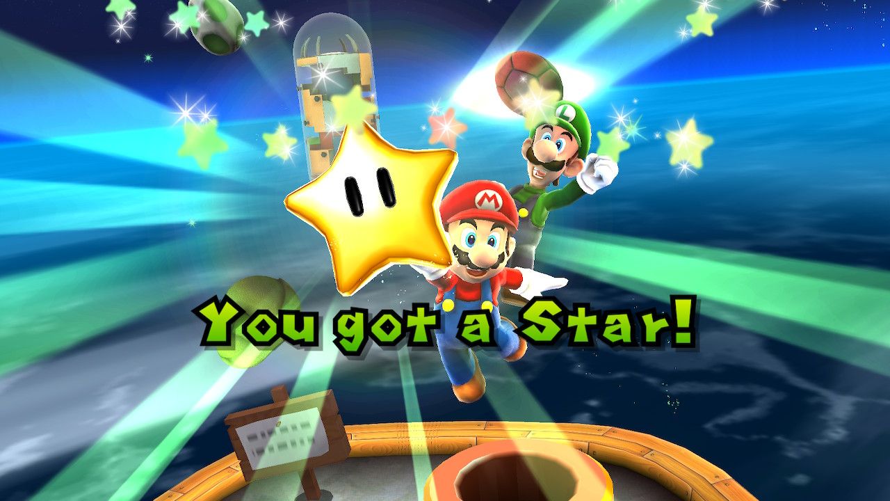 Mario an dLuigi get a Star in Super Mario Galaxy as part of Super Mario 3D All-Stars
