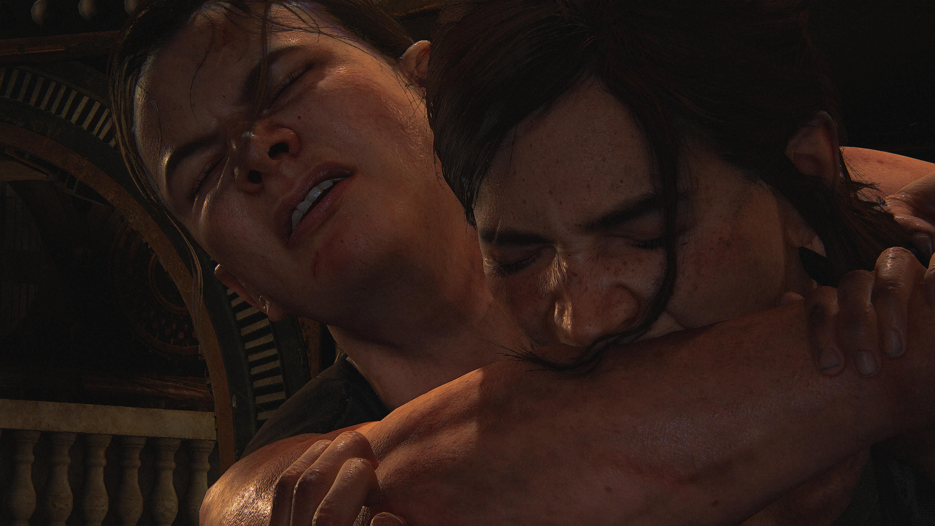 Ellie biting Abby The Last Of Us Part 2