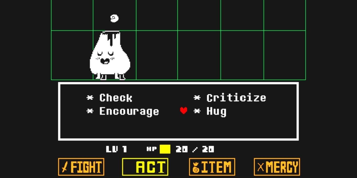 Undertale - Act screen choices