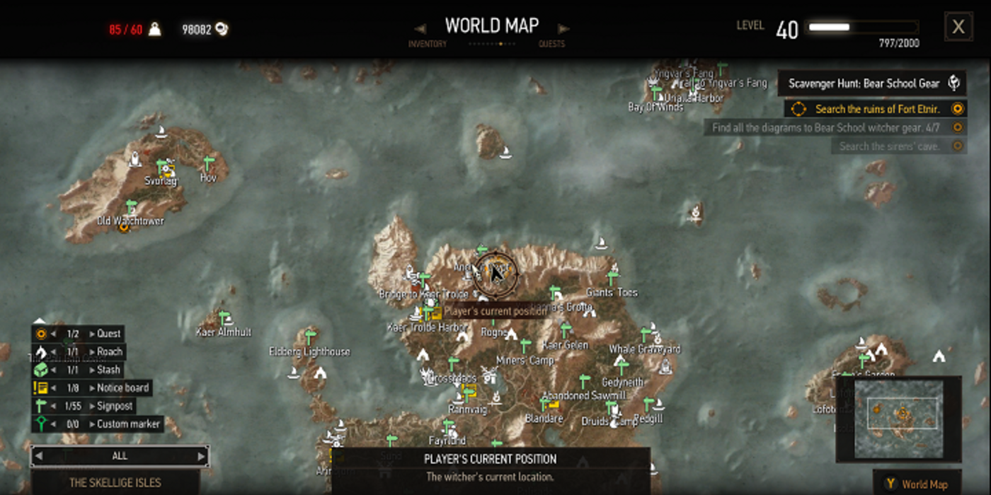 Ursine silver sword location on the map