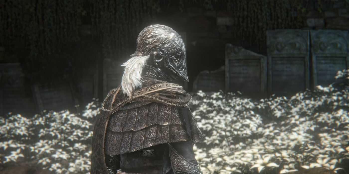 The Cainhurst set on a hunter in the Hunter's Dream in Bloodborne