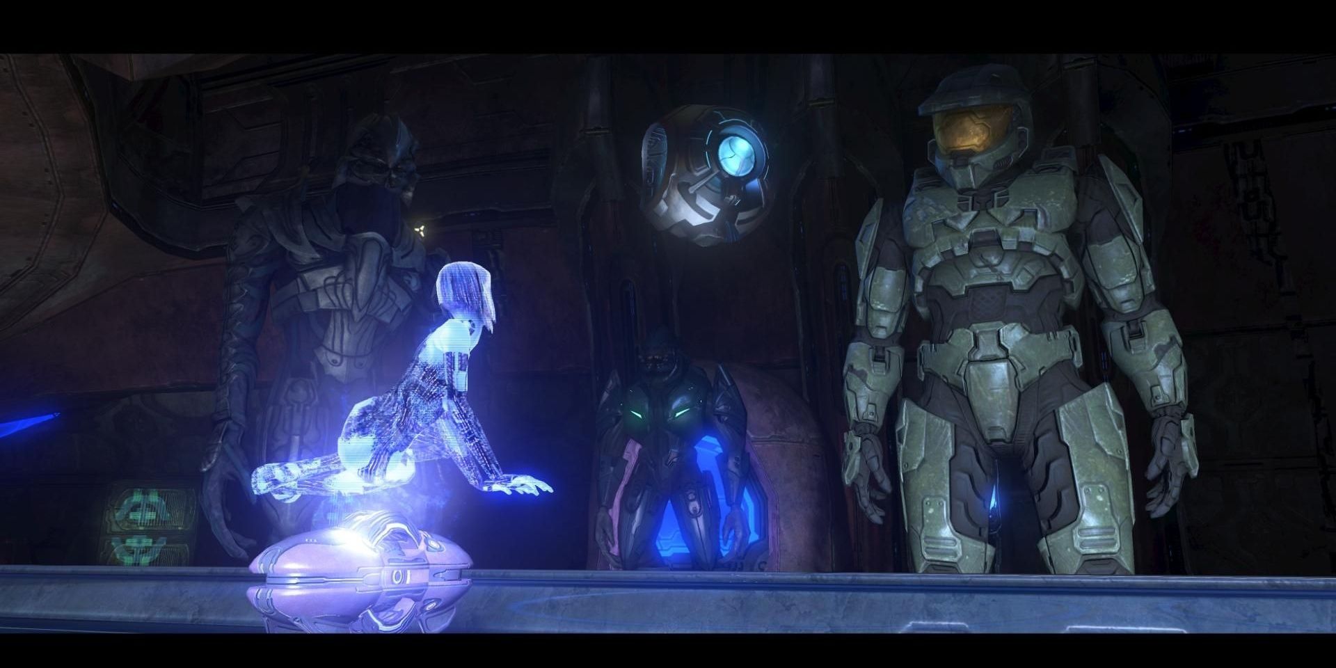 Cortana's distress message for the Chief in Halo 3.