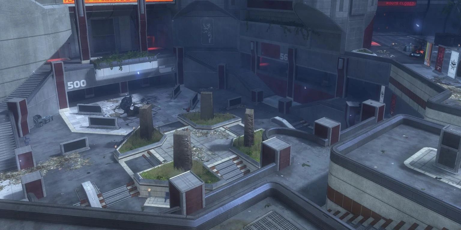 Crater map from Halo 3 ODST Firefight