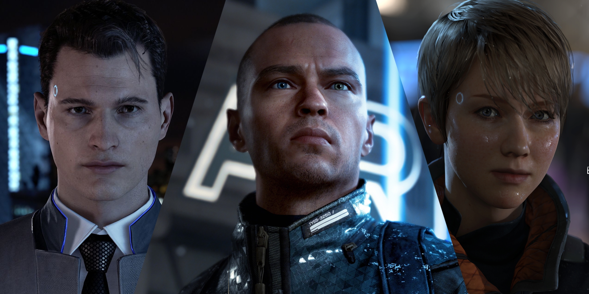 Connor, Markus and Kara in Detroit: Become Human