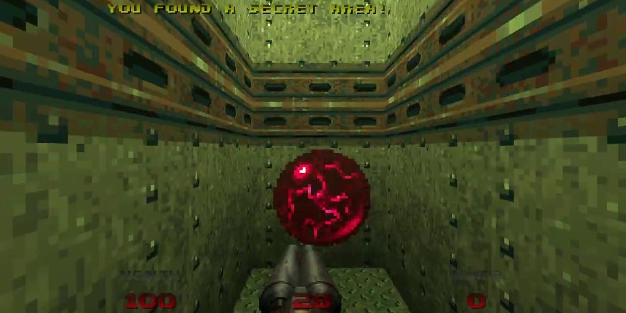 A scecret area in Doom 64