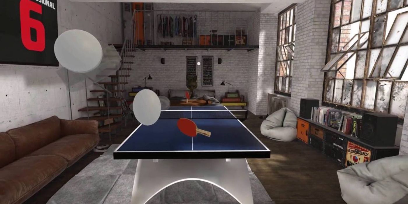 screenshot of eleven table tennis gameplay