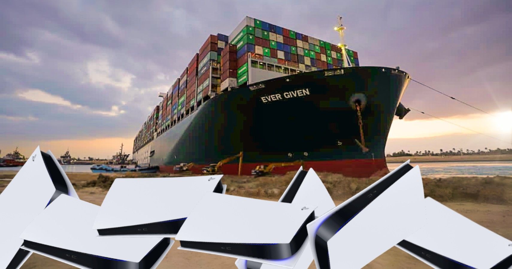 PS5 Stock Could Be Affected By The Ship Blocking The Suez Canal
