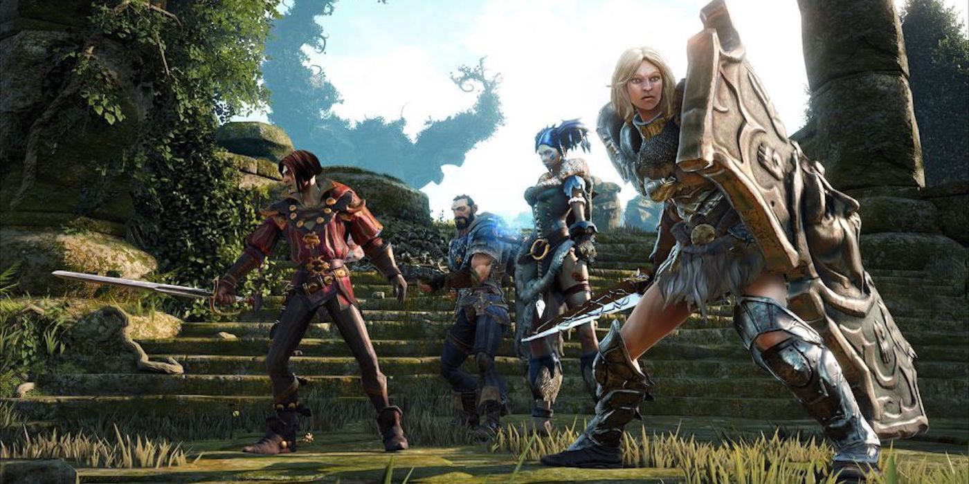 Fable Legends characters in a defence stance