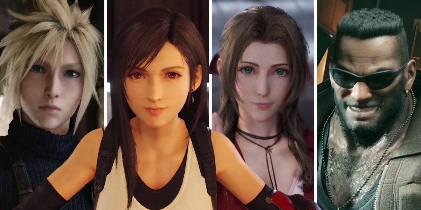 Cloud, Tifa, Aerith and Barret from Final Fantasy VII Remake