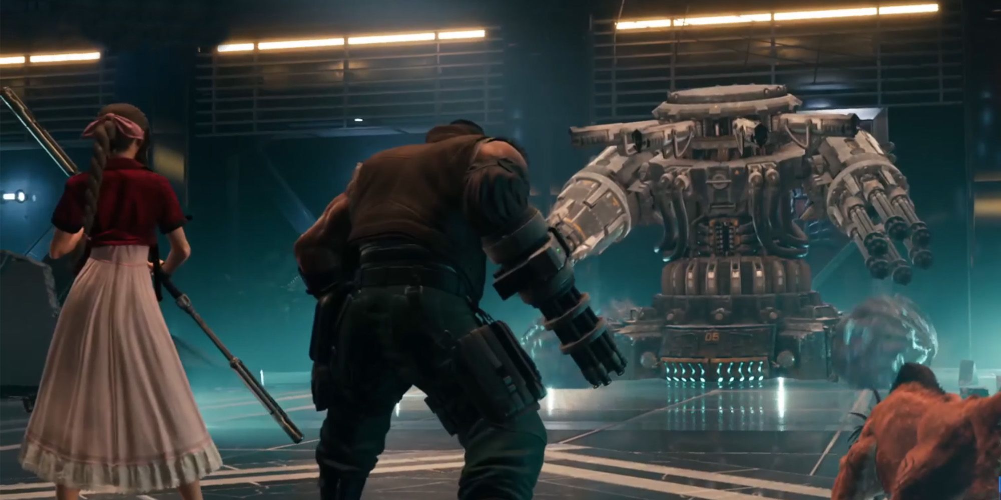 The second phase of the battle with the Arsenal in Final Fantasy VII Remake