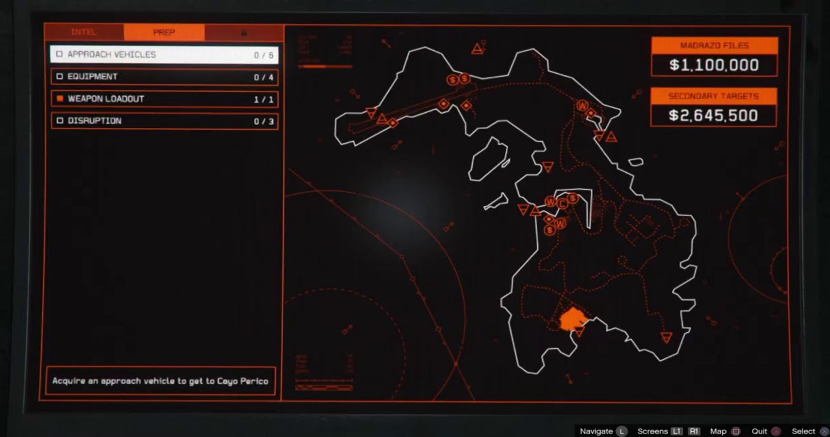 Prep missions screenshot