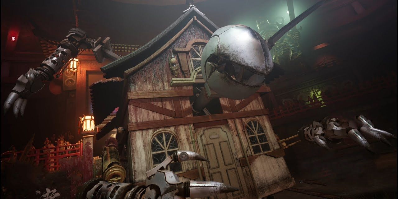The second phase of the battle with the Hell House in Final Fantasy VII Remake
