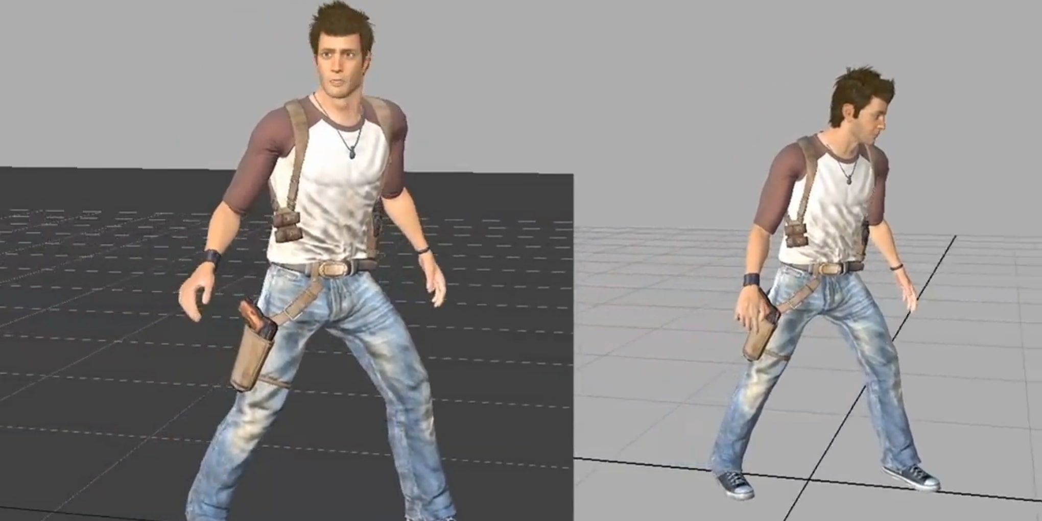 Nathan Drake looked like Johnny Knoxville early drawing