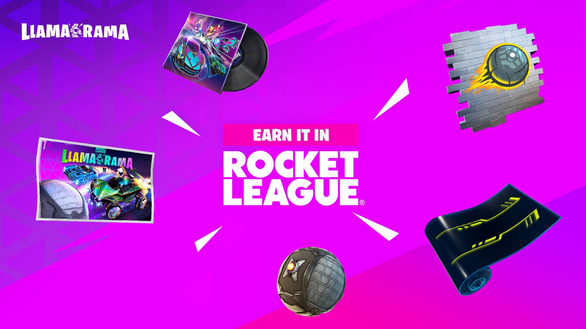 fortnite rocket league llama rama