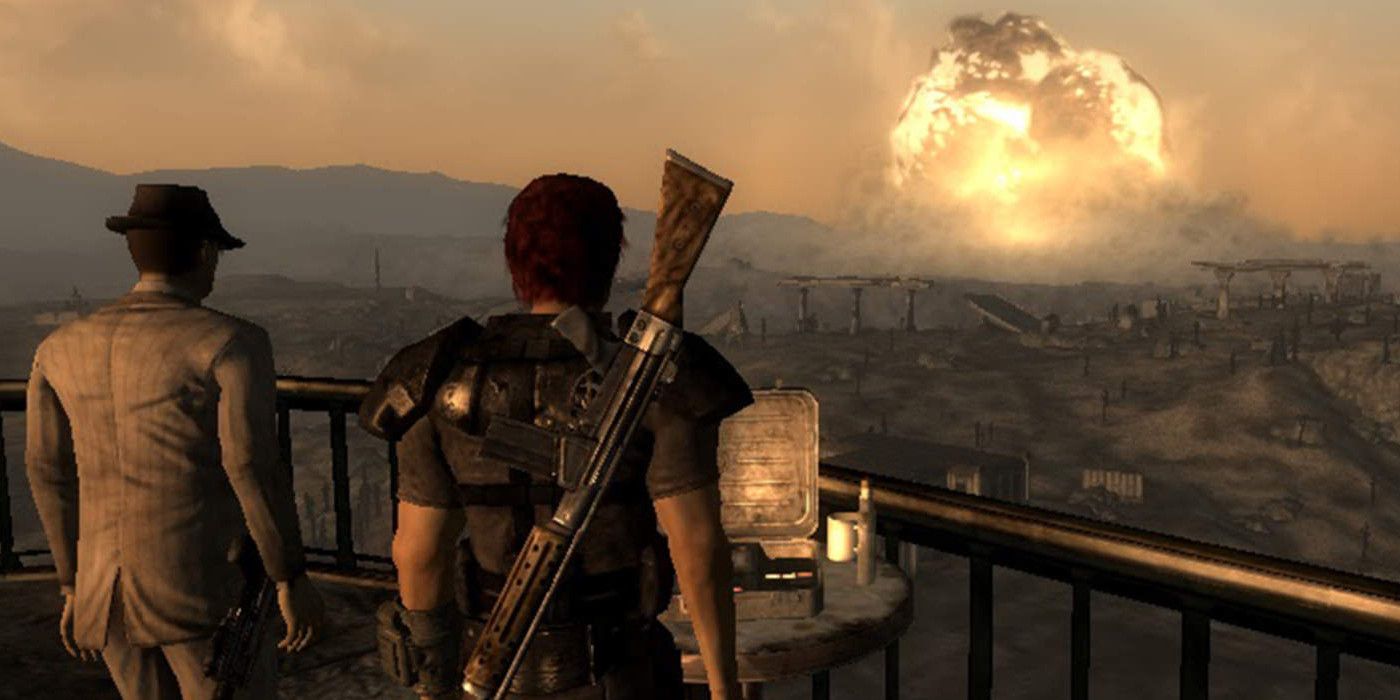 watching the megaton nuke blow up into a mushroom cloud from tenpenny tower in fallout 3