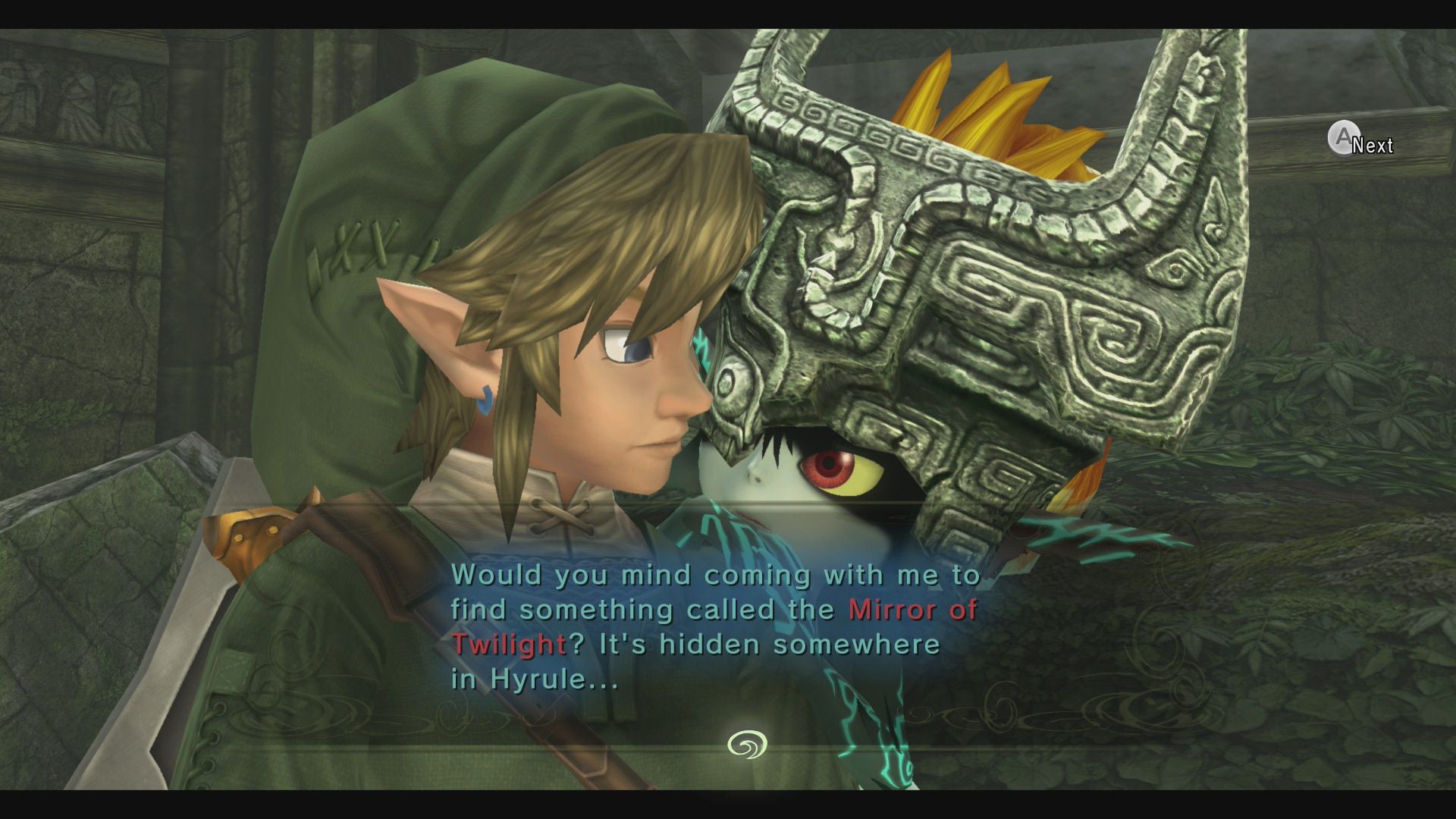 Midna and Link in Twilight Princess HD