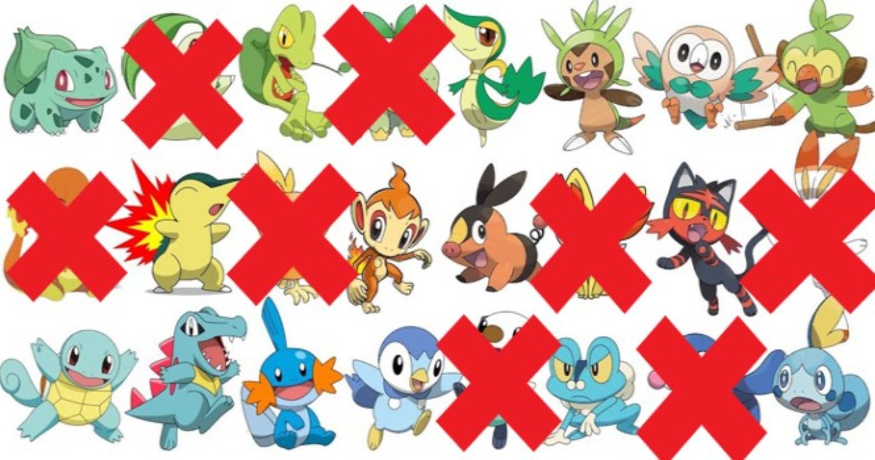 Sorry To All Of The Unpicked Pokemon Starters Out There
