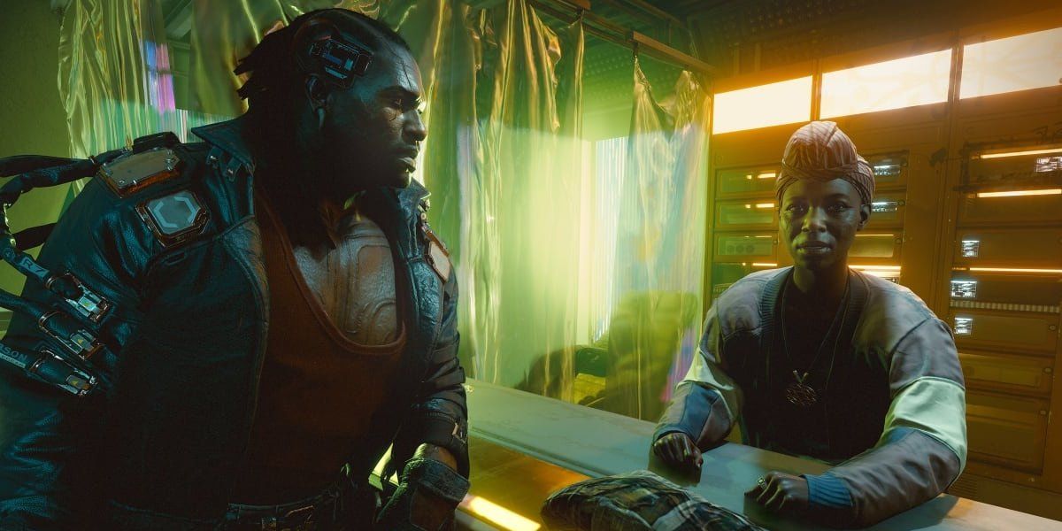 Placide and a member of the Voodoo Boys in Cyberpunk 2077