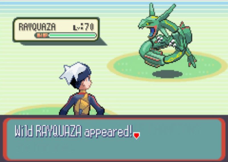 Rayquaza in Pokemon Ruby