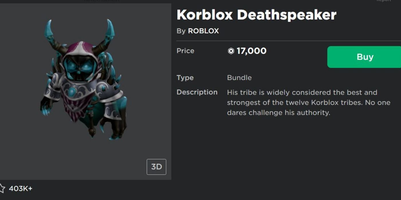 Roblox Korblox Deathspeaker