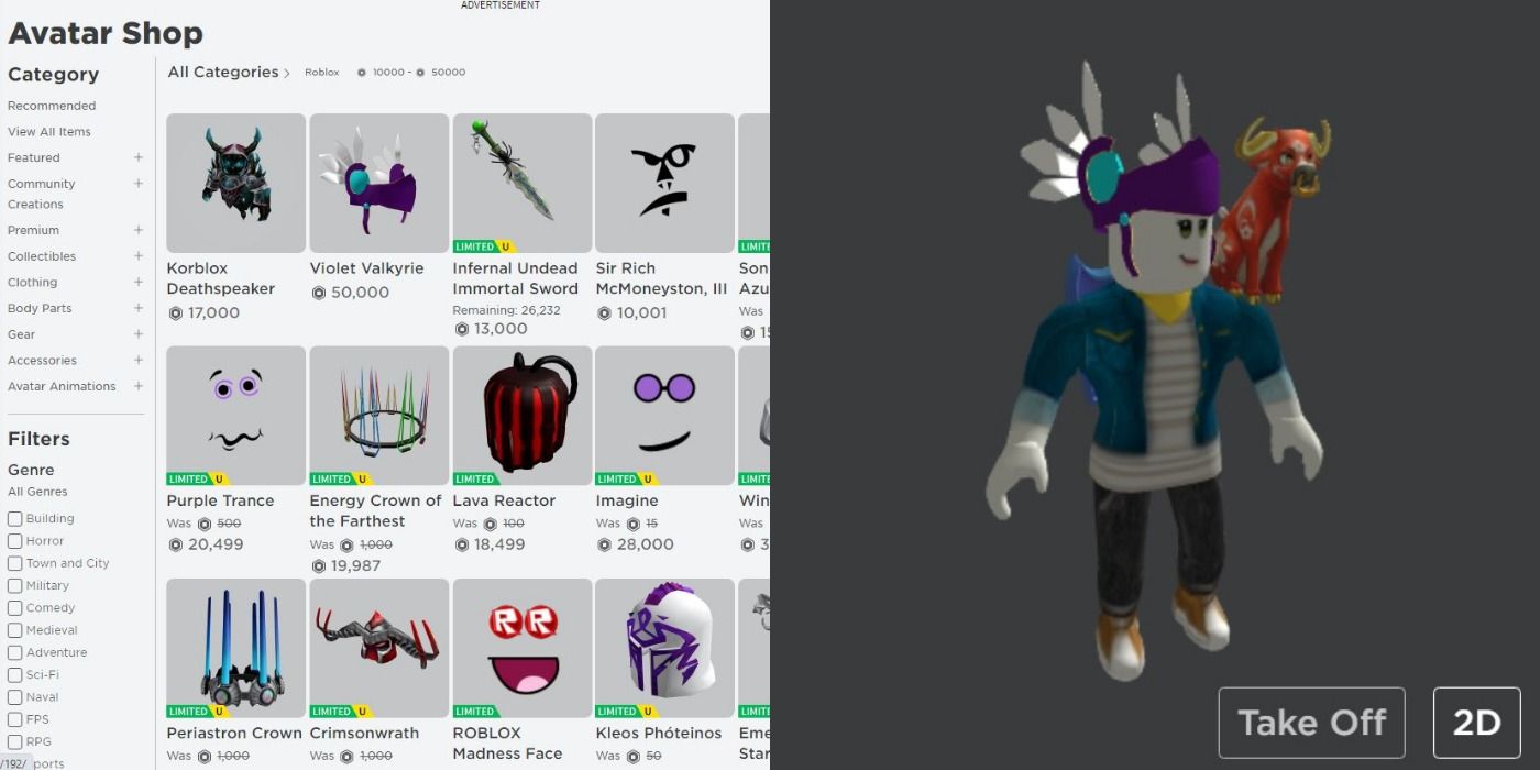 Roblox 10 Most Expensive Catalog Items - roblox items for 3 robux