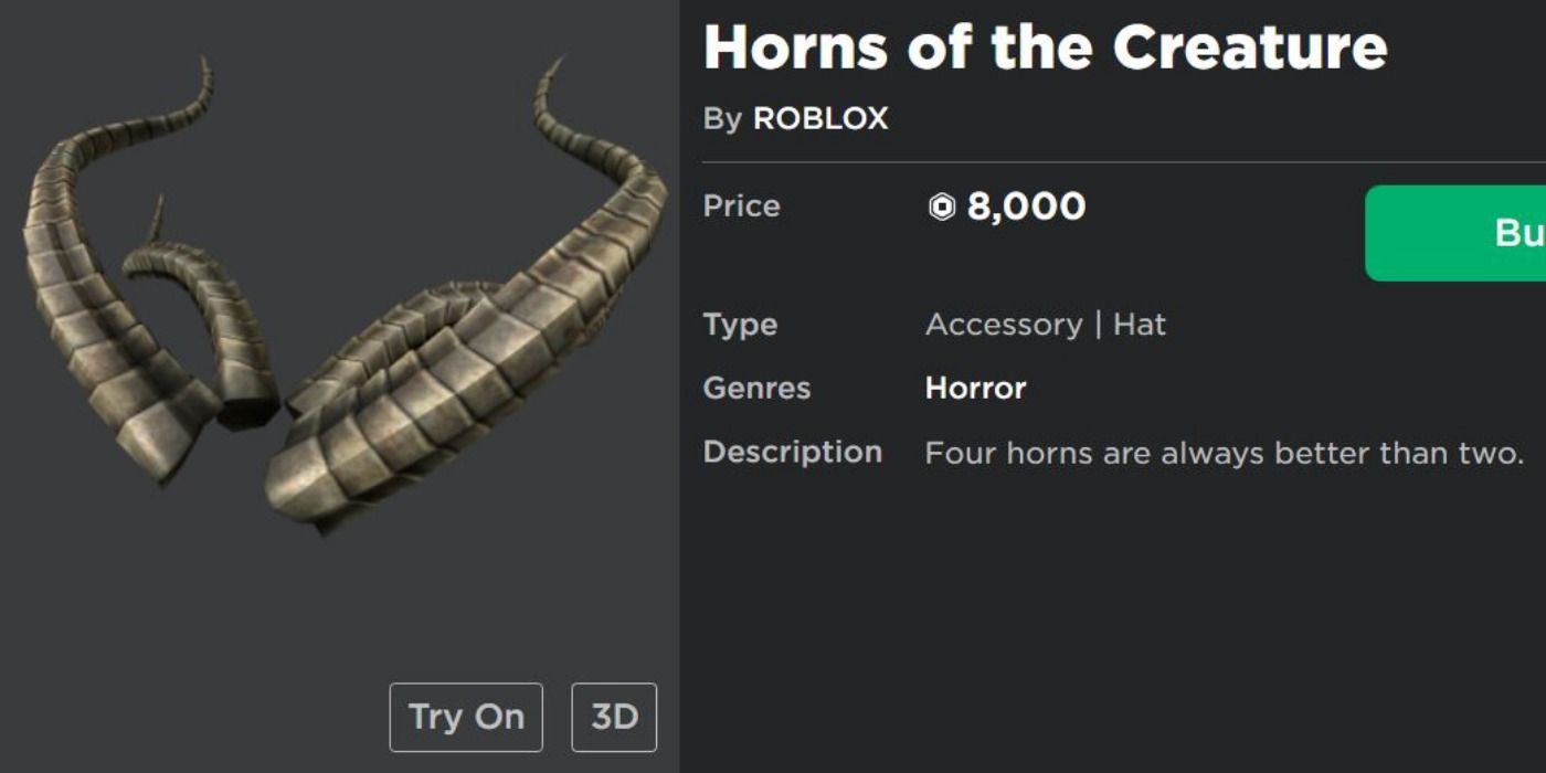 Roblox Horns of the Creature