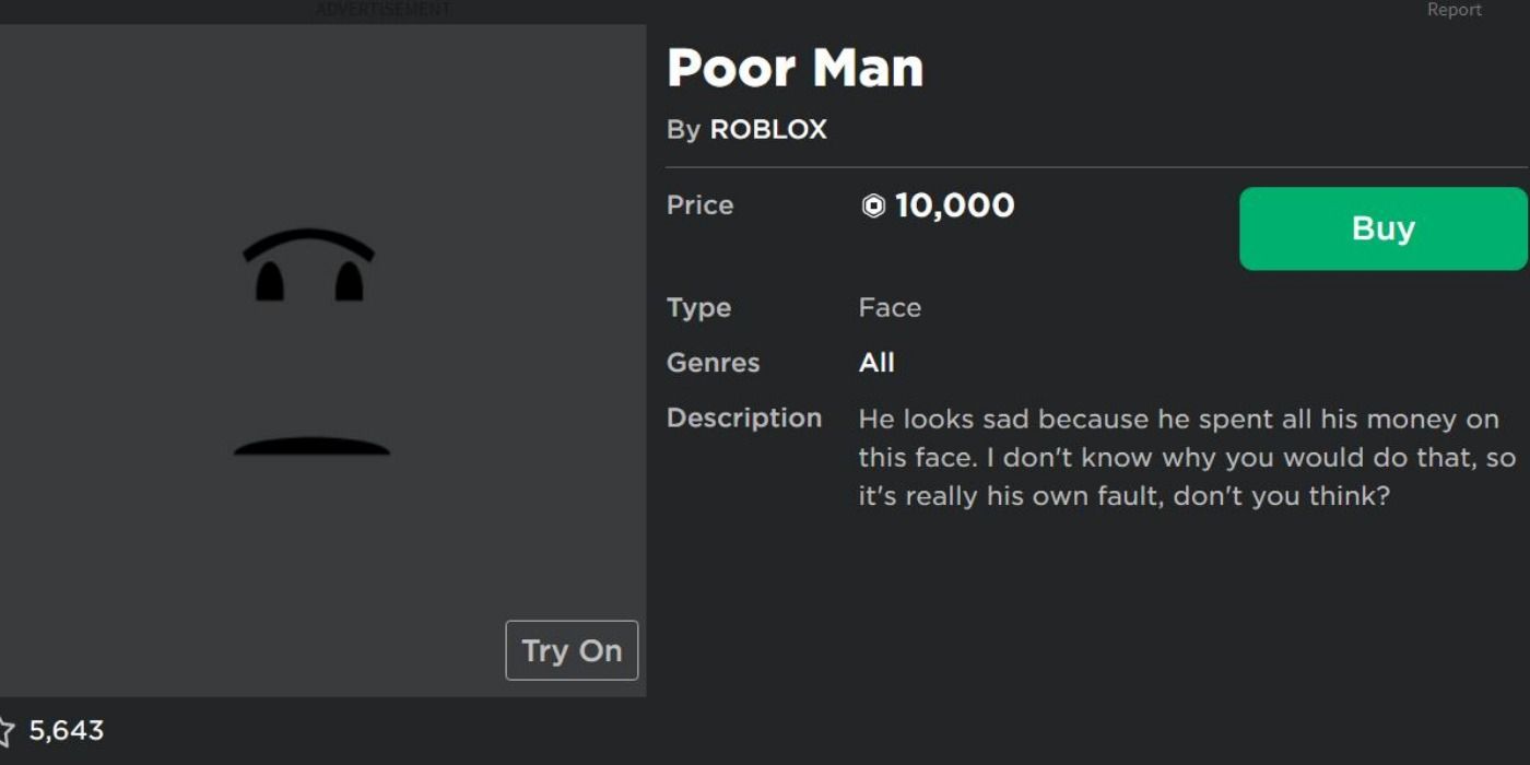 Roblox Poor Man