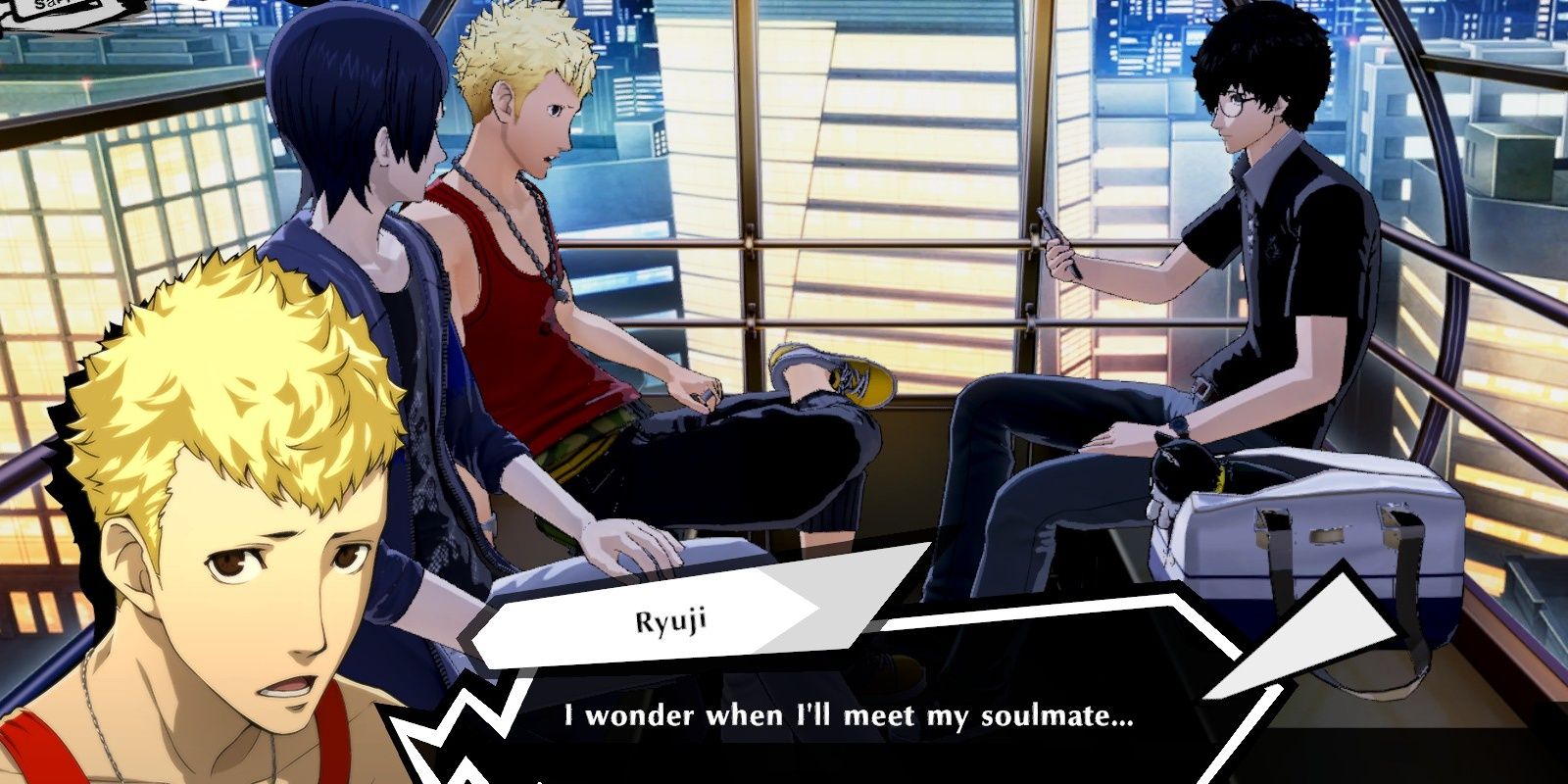 Ryuji in Ferries Wheel Scene