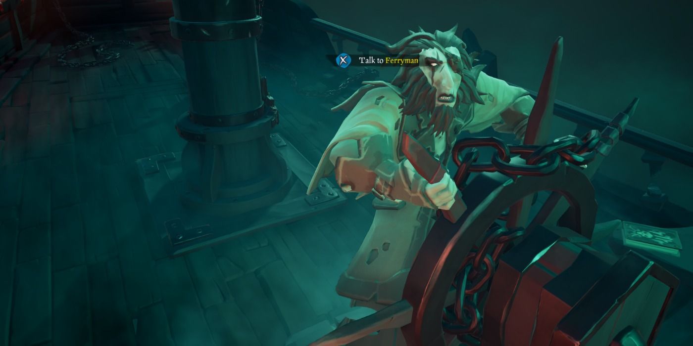 Ferryman on the Ferry of the Damned in Sea of Thieves