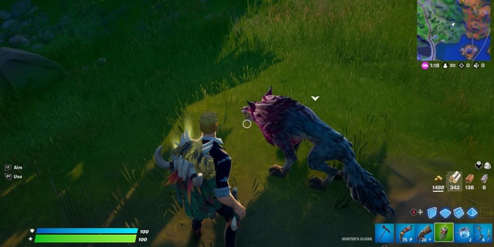 fortnite tamed wolf hunter's cloak