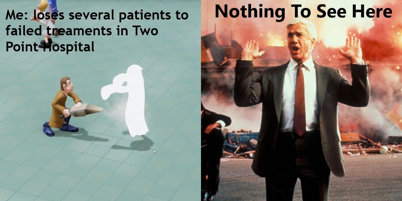 Two Point Hospital losing patients meme
