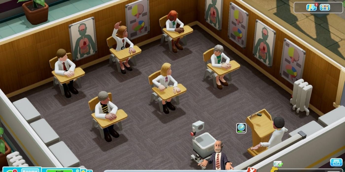Two Point Hospital Staff Training