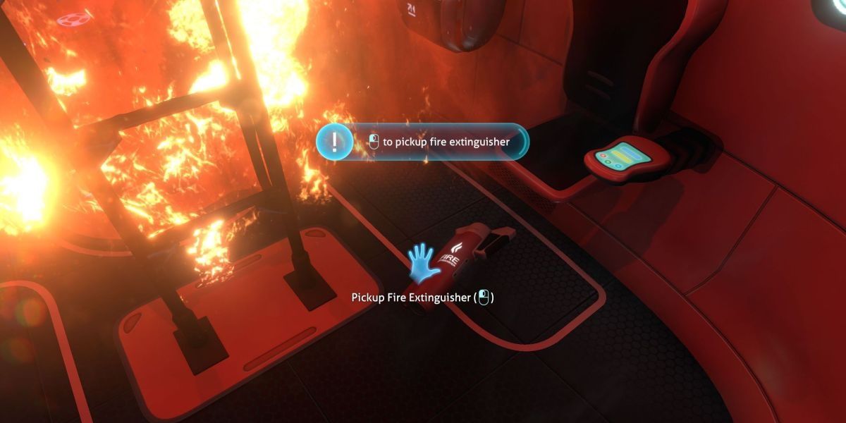 Fire in Subnautica