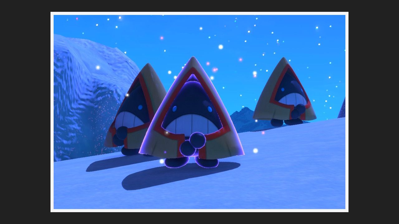 all pokemon shivering snowfields night