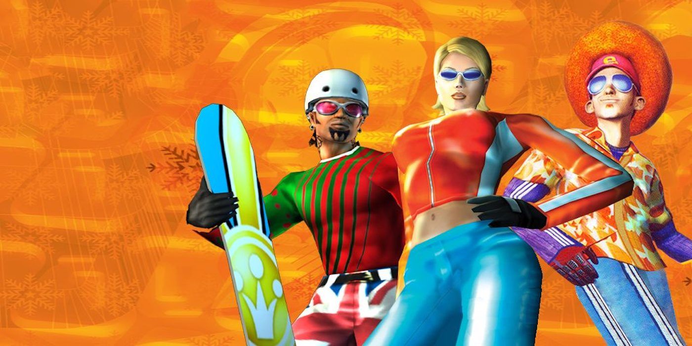 SSX Tricky promo art featuring various boaders